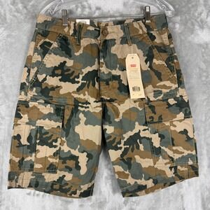 Levi's Men's Camo Cargo Shorts Size‎ 29 Loose Fit Carrier Cargo Short